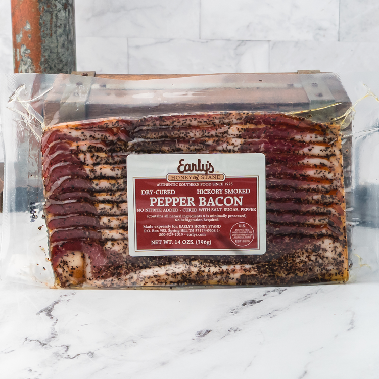 Hickory Smoked Peppered Bacon