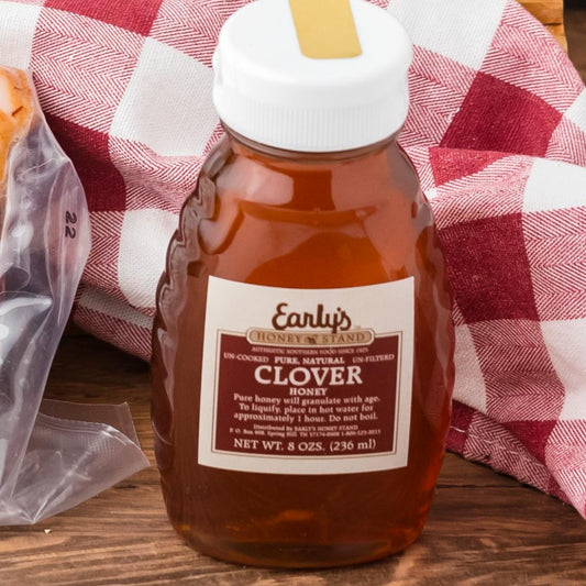 8 oz clover honey ( local)