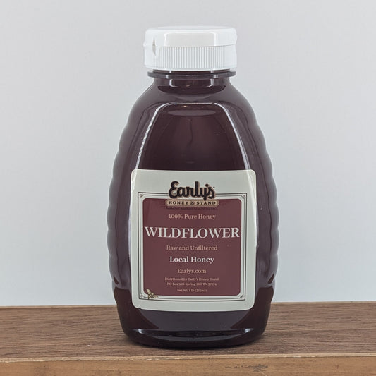 Wildflower honey in plastic bottle 1 pound