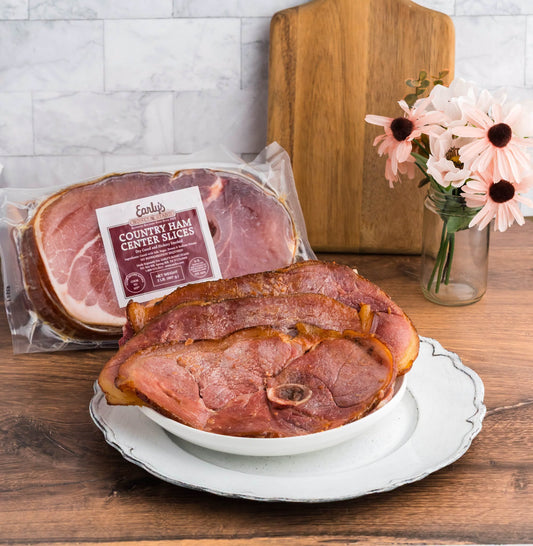 2lb Center Cut Ham Slices (Bone-in and Rind-on)