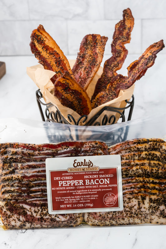 Hickory Smoked Peppered Bacon