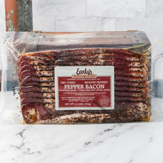 Hickory Smoked Peppered Bacon