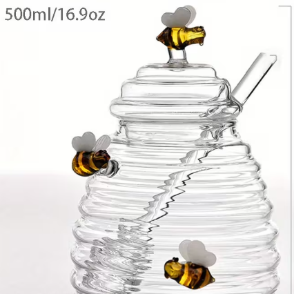 Glass Beehive and dipper