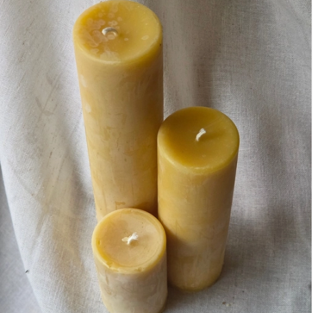 Beeswax Pillar Candle