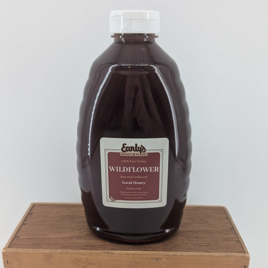 2.5# plastic bottle of wildflower honey